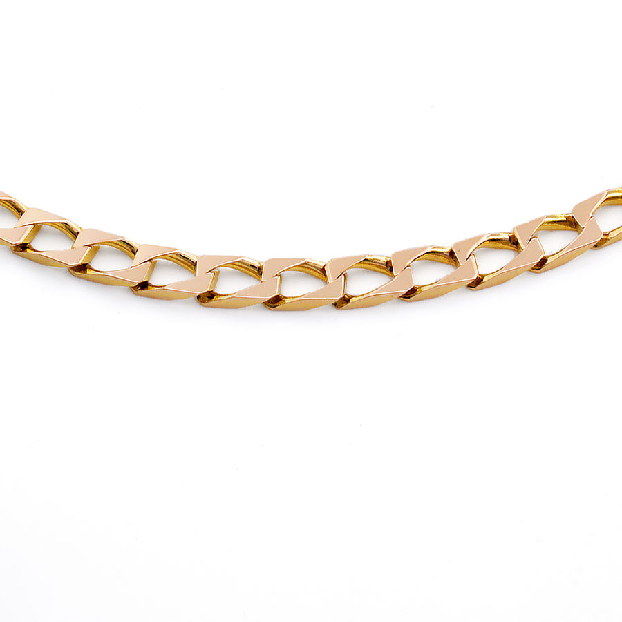 9ct gold 19 inch curb Chain